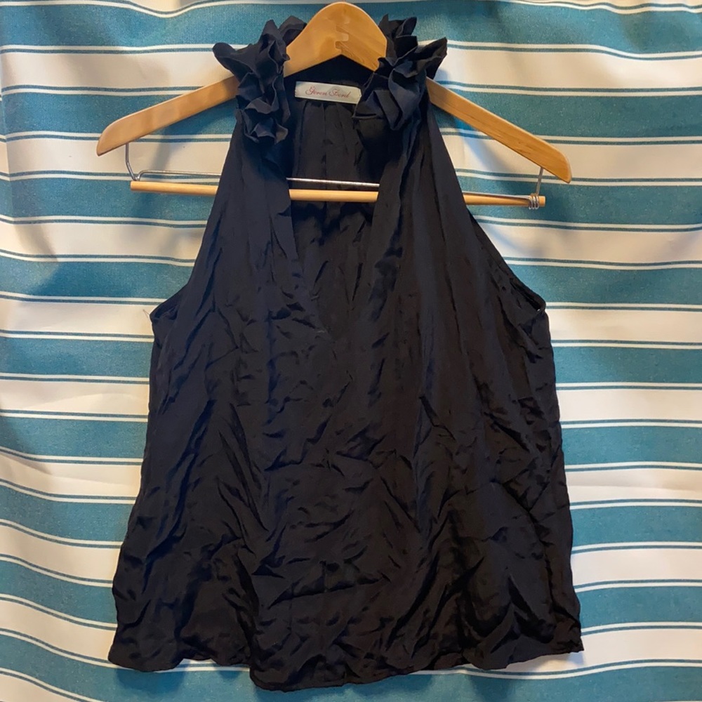 Geren Ford sleeveless silk blouse
